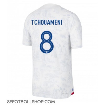 Billiga Frankrike Aurelien Tchouameni #8 Borta fotbollskläder VM 2022 Kortärmad